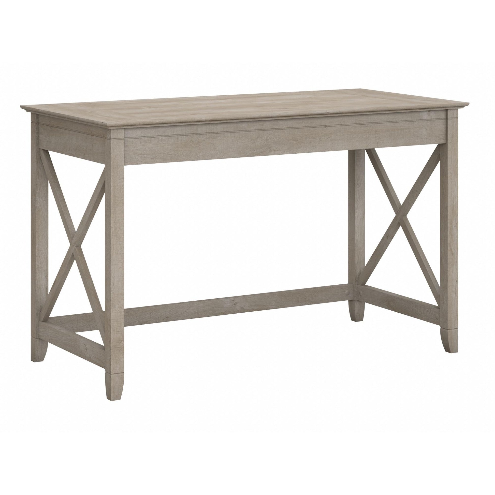 Bush Furniture Key West Writing Table for Home Office | Small Modern Farmhouse Desk, 48W, Washed Gray - WoodArtSupply