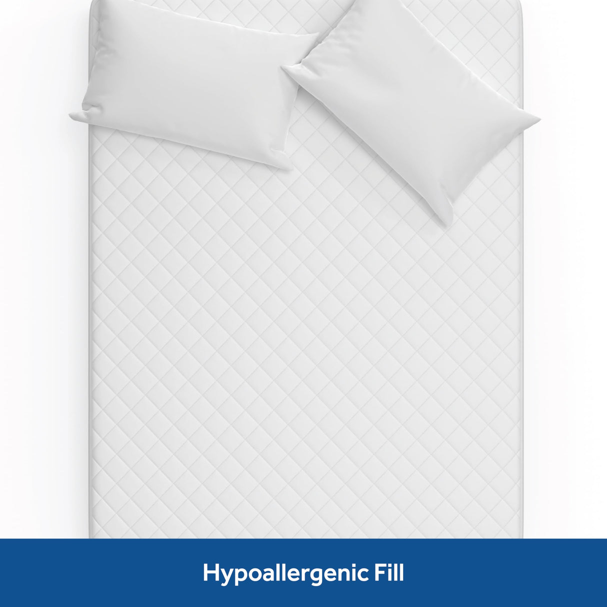 Sealy Luxury 100% Cotton Soft Top Layer, High Loft Comfort EternaLoft Fiberfill, Durable Stretch Corners Mattresses 18 Inches Deep Machine Washable Fitted Mattress Pad, Queen Size, White Sealy