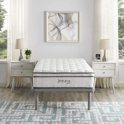 Modway Jenna 10” Innerspring and Memory Foam Twin Mattress With Individually Encased Coils