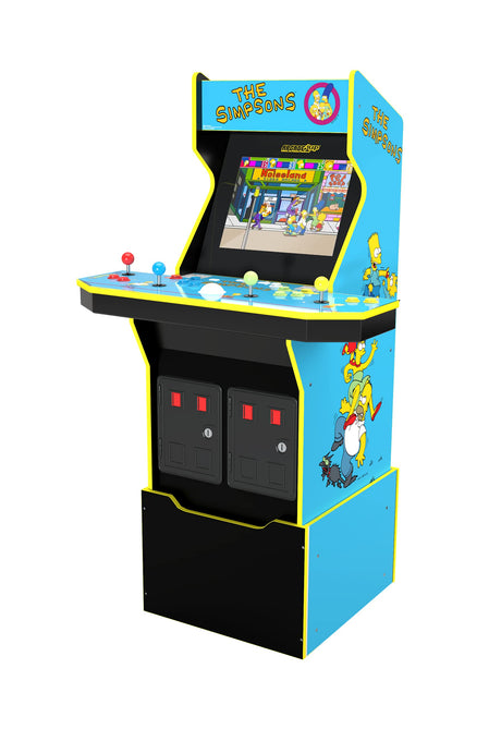 Arcade1UP The Simpsons Live Arcade Cabinet with Riser & Lit Marquee (4 Player) Blue ARCADE1UP
