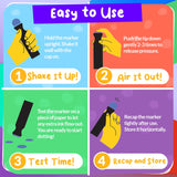 Chalkola 6 Washable Dot Markers for Toddlers 1-3 | Non Toxic Bingo Daubers for Toddlers 2-4 | Preschool, Kindergarten Paint Stamp Markers Set - Dot Art and Crafts Supplies for Kids Chalkola