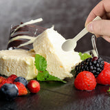 200pcs 4 inch Mini Wooden Spoons, Biodegradable Compostable Birchwood, Food Grade Disposable Spoons Disposable Wooden Cutlery for Parties, Weddings, Camping. AQSXO