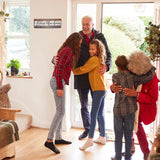 Farmhouse Family Wall Decor Rustic Wood Hanging Wall Art - Bless This Home And All Who Enter - Family Signs for Home Decor Inspirational Quotes for Hallway, Kitchen, Living Room 16"x5" SAC SMARTEN ARTS