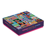 Galison Vintage Motel Signs 500 Piece Jigsaw Puzzle for Adults, Classic Family Puzzle with 500 Pieces and Vintage Artwork Galison