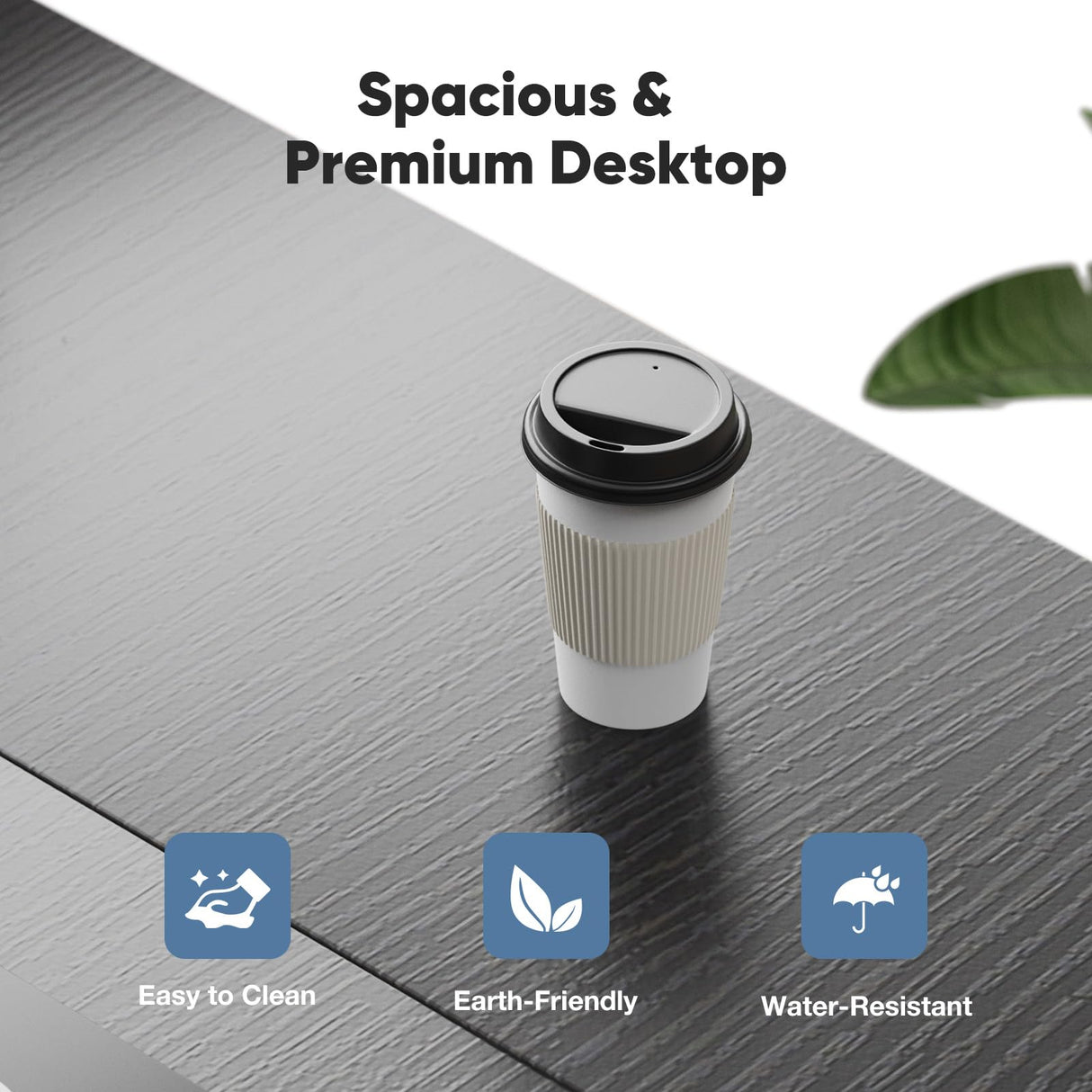 DUMOS Computer Desk with 2 Drawers, 48x24 Inch Office Desks with Shelf, Gaming Work Study Vanity Table with Storage 2-Tier Drawer for Living Room Bedroom Small Spaces,Dark DUMOS