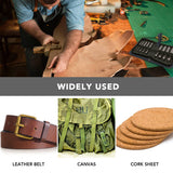 Tlimus 9 Pieces Heavy Duty Round Punch Set（3mm-12mm） with a Free Cutting Pad, Leather Hole Punch Set with Storage Case is Widely Used in Watch Straps, Belts, Cloth, Leather Gaskets（9 Black） Tlimus