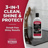 Weiman Cooktop and Stove Top Cleaner Kit - Glass Cook Top Cleaner and Polish 10 oz. Scrubbing Pad, Cleaning Tool, Razor, Scraper Weiman