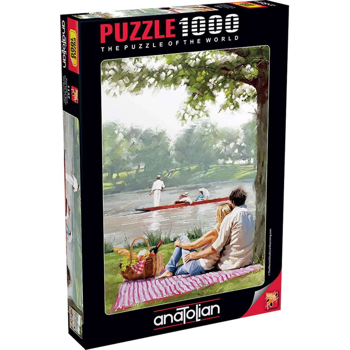 Anatolian Puzzle - Picnic by The River, 1000 Piece Jigsaw Puzzle, #1137 Anatolian