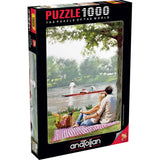 Anatolian Puzzle - Picnic by The River, 1000 Piece Jigsaw Puzzle, #1137 Anatolian