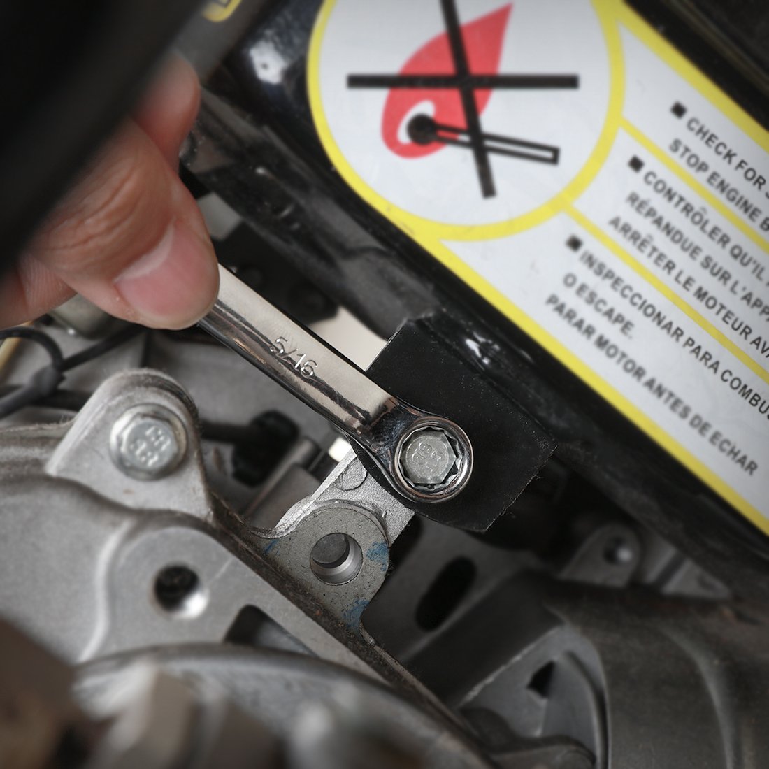 WORKPRO 450-Piece Drive Socket Set 1/2" 1/4" 3/8", CR-V Metric and Imperial with Quick-Release Ratchet Wrench, Spanners, Bits Set, Mechanics Tool for Car Repair WORKPRO