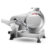 Zomagas Meat Slicer Machine,10 inch Commercial Meat Slicer, 240W Frozen Meat Cheese Deli Slicer,Premium Chromium-plated Steel Blade Semi-Auto Foody Slicer for Commercial and Home Use,Low Noises Zomagas
