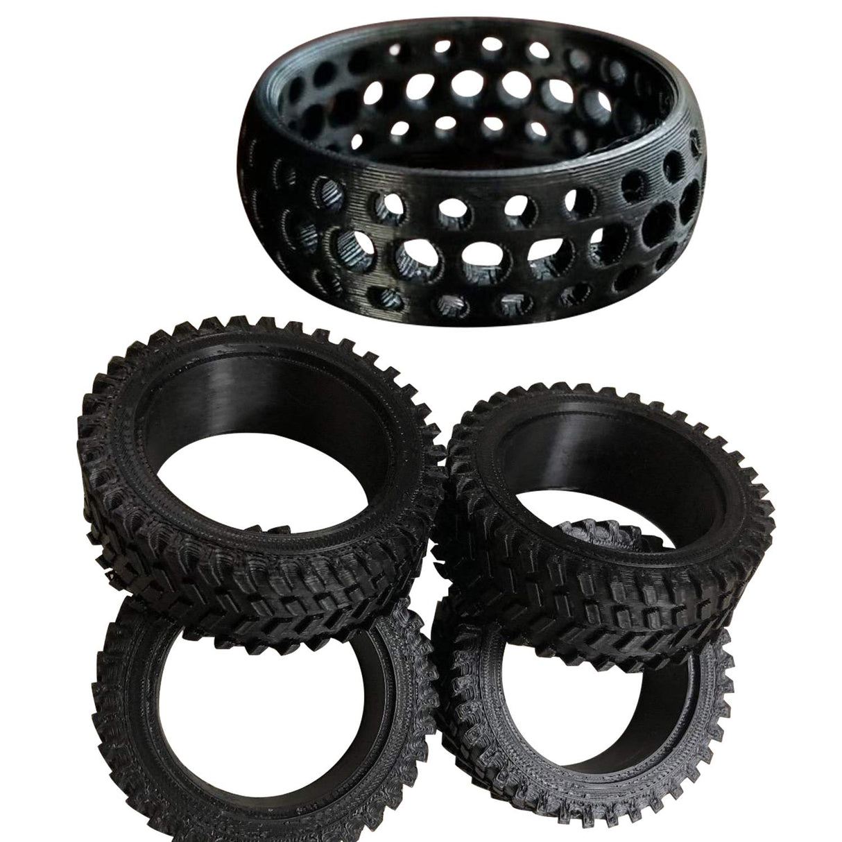 PRILINE TPU Filament PRILINE,98A TPU Flexible Soft 3D Printer Filament 1KG 1.75mm Spool,Black PRILINE