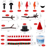 RINOLY Build a Snowman Kit,Christmas Crafts for Kids,Christmas Stocking Stuffers -3 Pack RINOLY