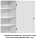 Yaheetech Shoe Cabinet, 4-Tier Shoe Storage Cabinet with Drawer & Adjustable Shelves, Wooden Shoe Rack Organizer with Louvered Doors for Entryway, Hallway, Bedroom, Closet, Living Room, White Yaheetech