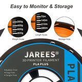 JAREES PLA Filament 1.75mm Ruby Red 1KG, Clog-Free 3D Printer Filament Dimensional Accuracy +/- 0.02mm, High Speed Printing 1kg Spool(2.2lbs) 3D Printing Filament Fits for Most FDM 3D Printers JAREES