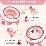SENTRO 48 Needles Knitting Machines with Row Counter,Smart Knitting Crochet Machine,Weaving Round Loom,Double Knit Loom Machine Kit,DIY Knit Scarf Hat Sock SENTRO