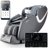 BOSSCARE 2025 Full Body Zero Gravity Massage Chair, APP Control Shiatsu Massaging Recliner with Foot Roller, Back Heated, Bluetooth Speaker, Touch Screen for Family & Friends BOSSCARE