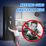 4-5 Gun Safes for Home Rifle and Pistols, Gun Safe with Electronic Password and Alarm Function,Gun Cabinets with 3 Pistol Bags and a Storage Box，Quick Access Safes with Removable Shelf for Shotguns Lnoauys