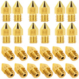 LUTER 24PCS Extruder Nozzles 3D Printer Nozzles for MK8 0.2mm, 0.3mm, 0.4mm, 0.5mm, 0.6mm, 0.8mm, 1.0mm with Free Storage Box for Makerbot Creality CR-10 Ender 3 5 LUTER