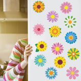 Saillong 36 Pcs Daisy Diamond Painting Sticker 5d DIY Diamond Sticker Sunflower Painting Creative Decals Resin Flower Rhinestone Gem Art Kits for Refrigerator Home Crafts Adults Summer Gift Decor Saillong