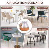 YOZON Chair Leg Floor Protectors for Hardwood Floors Felt Furniture Pads Silicone Caps 32 Pack Non Slip Reduce Noise Clear Round Medium Fit 3/4"~1-3/16" (19-30mm) YOZON