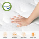 Vesgantti Queen Mattress, 14 Inch Memory Foam Hybrid Mattress in a Box with Individual Pocket Spring, Queen Size Mattress for Pressure Relief, Motion Isolation, Medium Firm Support Vesgantti