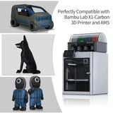 Carbon Fiber PLA Filament 1.75mm, TINMORRY PLA-CF 3D Printing Filament, Highly Compatible with Bambu FDM 3D Printer, 1 KG 1 Spool, Black TINMORRY