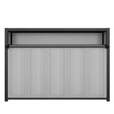 SOFTSEA Twin Horizontal Metal Murphy Bed with Shelves, Folding Wall Bed Cabinet with Metal Slats, Heavy-Duty Murphy Bed Frame with Bookcase for Guest Room Bedroom Office, Grey Black SOFTSEA