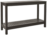 Cambridge Casual Solid Wood Alfresco Outdoor Console Table – Dark Brown Finish – Durable and Stylish Accent Plant Table for Patio, Deck, Porch, Garden, and Outdoor Spaces Cambridge Casual