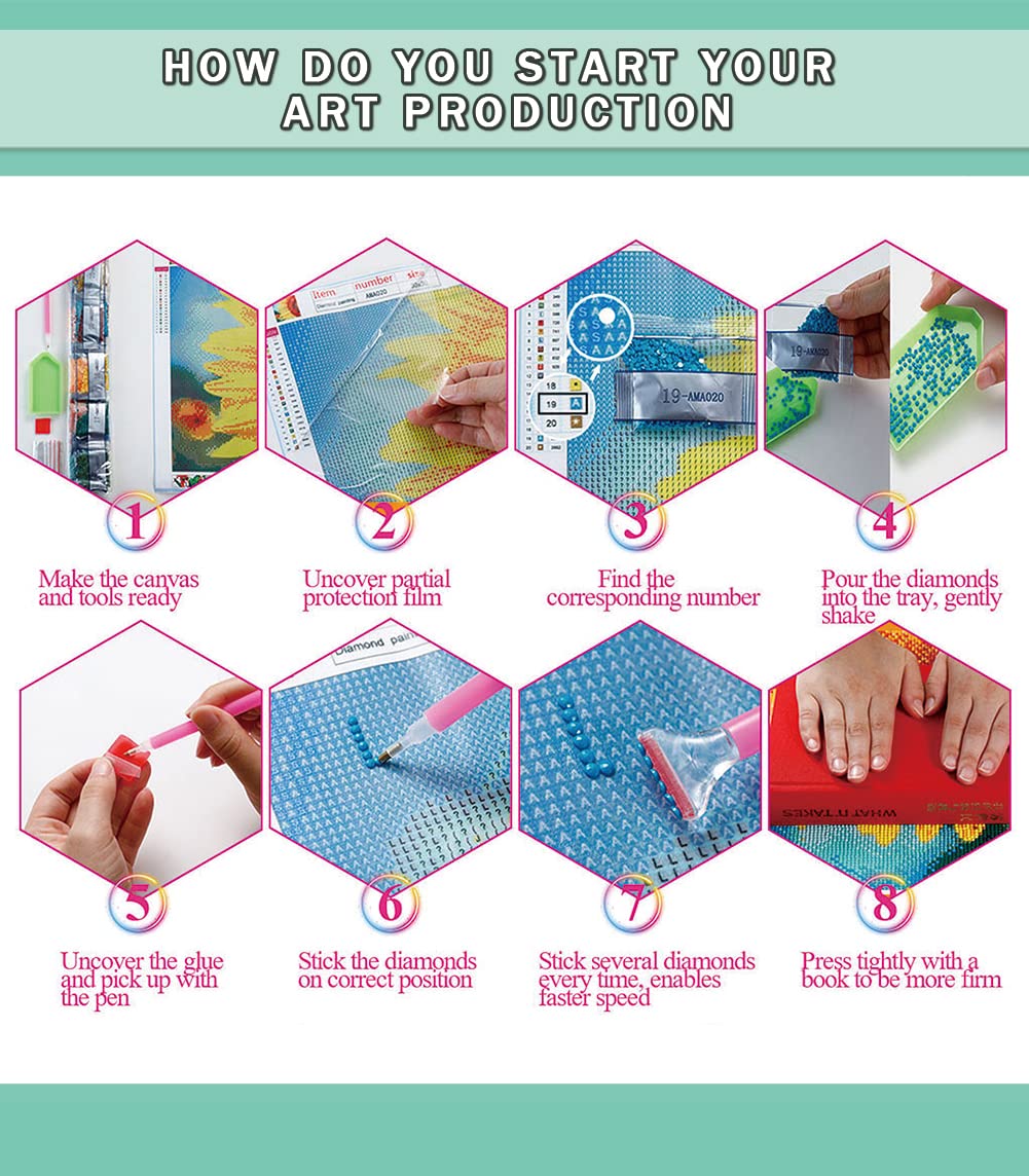 Halloween Diamond Painting Kits for Adults - 5D Diamond Art Kits for Adults Kids Beginner, DIY Full Drill Diamond Dots Paintings with Diamonds Gem Art and Crafts for Home Wall Decor - 13.8X21.7inch CAMOYAI