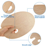 25 Pack Wood Painting Palette, Oil Wooden Paint Palette, Oval-Shaped Artist Painting Palette with Thumb Hole, Art Pallet for Painting (8 x 12 Inches) LOYORTY