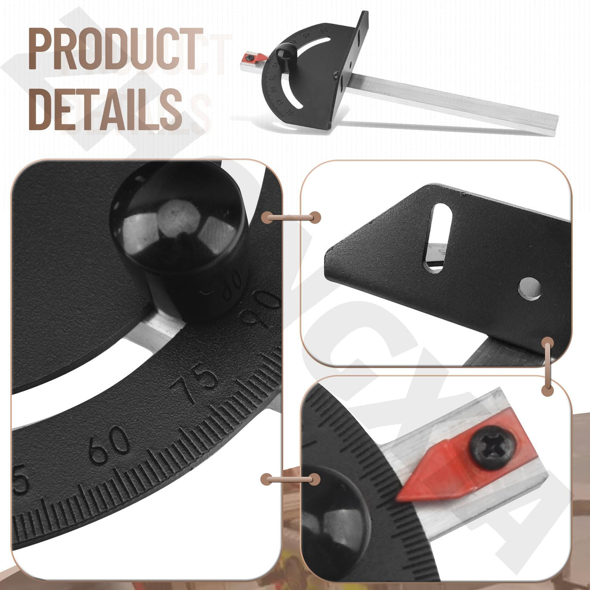 Upgraded 5140032-78 Replacement Table Saw Miter Gauge (0.75" wide) for De-Walt DW745 DWE7480 DW744 Table Saws ZHONGXIA