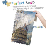 Ingooood- Jigsaw Puzzles 1000 Pieces for Adult- Fantasy Series- Age of Discovery_IG-0398 Entertainment Wooden Puzzles Toys Ingooood