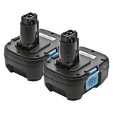 ExpertPower 2 Pack Replacement Battery for De-Walt DC9182, DC9181, DC9180, 18V XRP Lithium Ion fits All Dewalt 18 Volt Tools ExpertPower