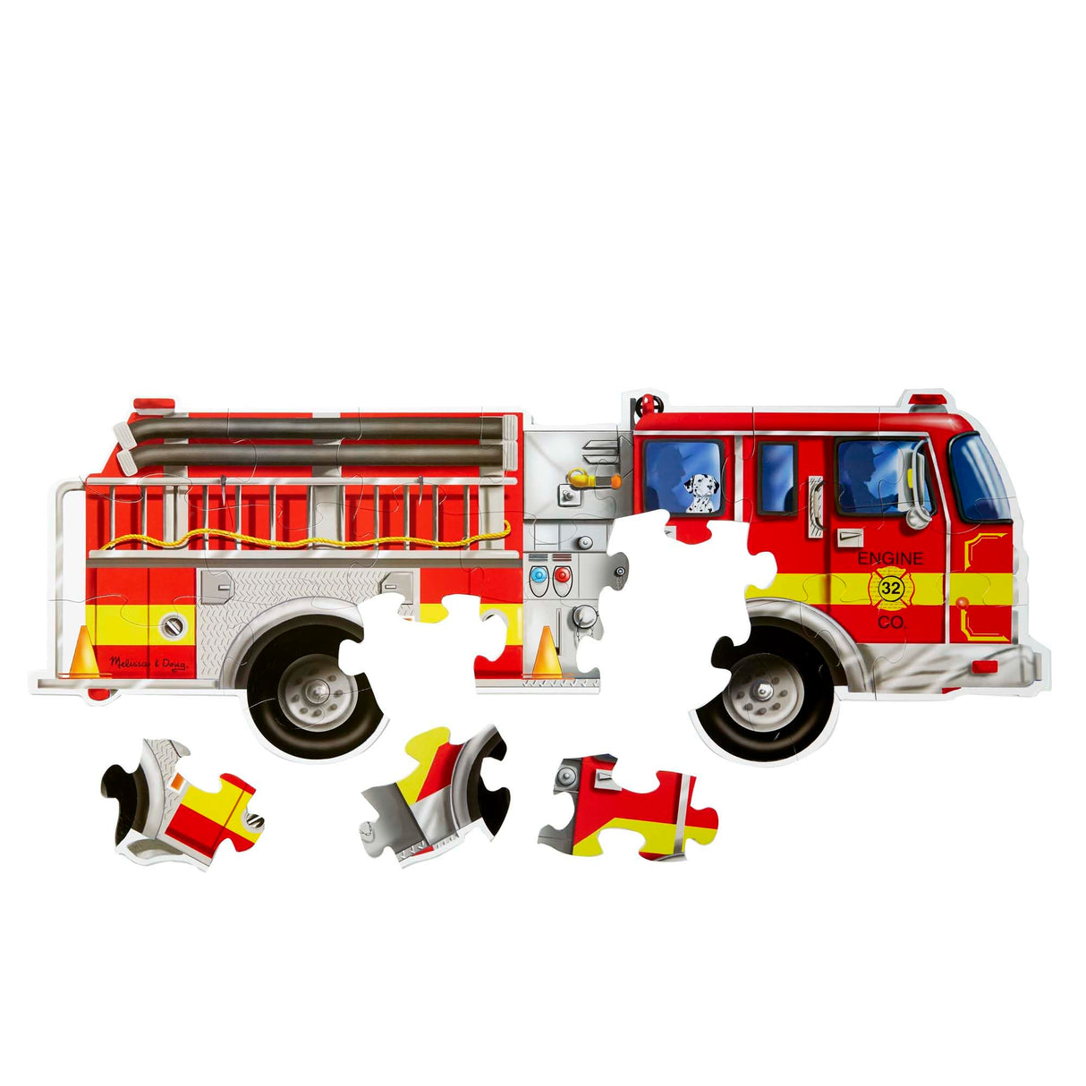Melissa & Doug Fire Truck Jumbo Jigsaw Floor Puzzle (24 pcs, 4 feet long) - FSC Certified Melissa & Doug