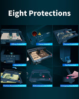 Laser Engraver with Auto Air Assist, 35000mw Output Power Laser Cutting Machine for Laser Engraving on Wood and Metal, Glass, Leather ALLADINBOX