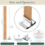 ZYNERY 100 Set Wood Wicks for Candles Making, Crackling Wooden Candle Wicks, Smokeless Candle Wick with Metal Base Labels (5.9x0.5 Inch) ZYNERY