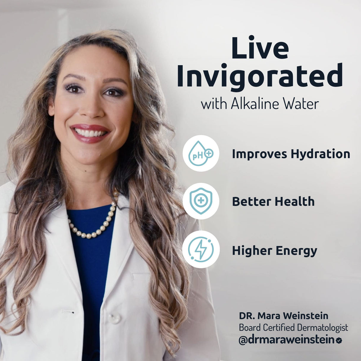 Invigorated Alkaline Water Machine - Countertop Filter Dispenser for Home/Office - 300 Gallon Capacity - 3 pH001 Filters - 3.3 gal Invigorated Water