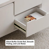 homary White Lift Top Coffee Table with Hidden Storage, 3 in 1 Multi-Function Modern Folding Center Table with 4 Stools and Casters homary