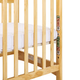 Child Craft Avery SafeAccess Wooden Compact Portable Crib, Features 2 Easy Roll Locking Wheels, Durable Wood Construction, Fits Through Doorways (Natural) Child Craft