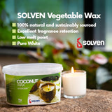 Vegetable Wax for Candle Making - 2.2 Pounds, White Solven
