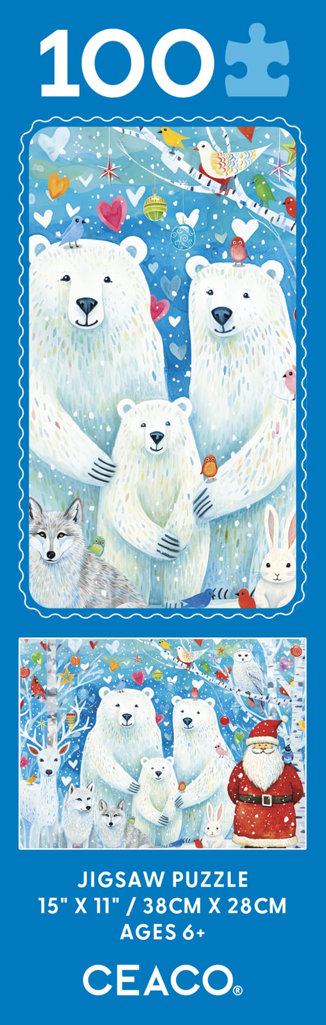 Ceaco - Holiday - Polar Portrait - 100 Piece Jigsaw Puzzle Ceaco