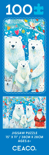 Ceaco - Holiday - Polar Portrait - 100 Piece Jigsaw Puzzle Ceaco