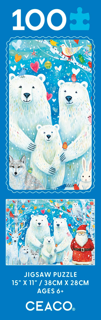 Ceaco - Holiday - Polar Portrait - 100 Piece Jigsaw Puzzle