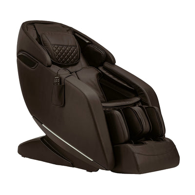 Kyota M380 Genki Massage Chair (Brown), Zero-Gravity Recliner Massage Chair Featuring Calf Kneading Oscillation, Chromotherapy Lights, and Intelligent Voice Command and Control, Reclining Massager
