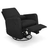 GAP babyGap Cloud Recliner with LiveSmart Evolve - Sustainable Performance Fabric, Jet Black Delta Children