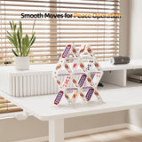 JOY worker Height Adjustable Electric Standing Desk with Storage Shelves, 48 Inch Table with Built-in Monitor Stand, Sit Stand Desk with 2 Hooks for Home Office, White JOY worker