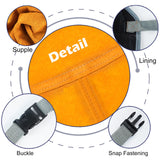 Leather Work Shop Apron, Buckle straps, Heat & Flame Resistant Heavy Duty Welding Apron LahChak