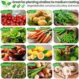 FRIZIONE 2pcs Tall 6x3ft Galvanized Raised Garden Bed Outdoor,Steel Garden Bed for Vegetables,Above Ground Garden Box for Flower,Metal Raised Beds for Gardening FRIZIONE