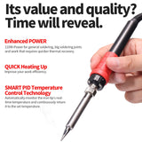 YIHUA 926 III 110W Soldering Iron Station Kit with LED Display, 2 Helping Hands, 3 Extra Iron Tips, 35g Lead-Free Solder, Solder Sucker, S/S Tweezers, °C/°F Conversion, Calibration & Sleep Features YIHUA